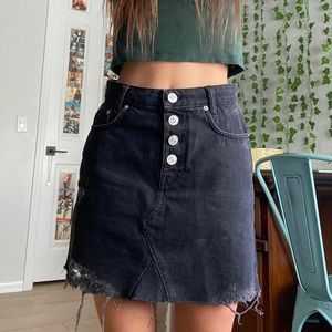 Urban Outfitters Black Denim Skirt